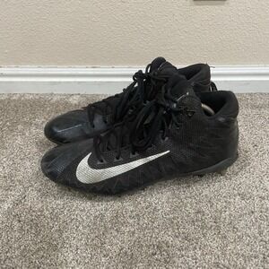 Nike Alpha Menace Pro Mid TD AJ6604-004 Mens 11 Football‎ Cleats Black Sneakers